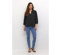 Langarm-Bluse Regular fit Black/Chalk Dot Print black white EU 34 / UK 6