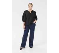 Langarm-Bluse Regular fit Black EU 44 / UK 16