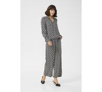 Langarm-Bluse Regular fit Black/Moonstruck Retro Print black darkgrey EU 46 / UK 18