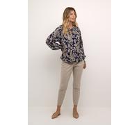 Langarmbluse CREAM "Langarm-Bluse CRLucy", Damen, Gr. 40, blau (blau paisley), Obermaterial: 100% Viskose CV., Blusen (98448741-40) blau paisley