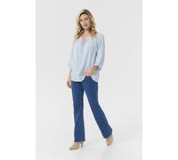 Langarmbluse CREAM "Langarm-Bluse CRNana", Damen, Gr. 38, blau (cashmere blau), Obermaterial: 100% Viskose CV., Blusen (76651534-38) cashmere blau