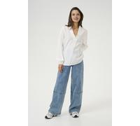 Langarmbluse KAFFE "Langarm-Bluse KAsanni", Damen, Gr. 38, chalk, Obermaterial: 85% Viskose CV. 15% Nylon NY., Blusen (66631422-38) chalk