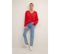 Langarm-Bluse Regular fit Fiery Red EU 34 / UK 6