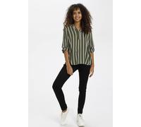 Langarm-Bluse Regular fit Grape Leaf/Chalk white green EU 42 / UK 14