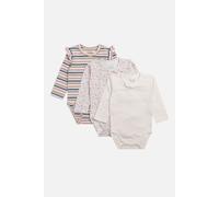 Langarm-Body 3er Set Blue white sand von Hust & Claire mehrfarbig 56 (1 Monat)