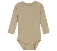 Langarm Body aus super weicher Bambus-Viskose uni taupe 68
