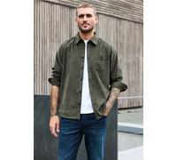 Langarmhemd STREET ONE MEN, Herren, Gr. XXL (46), US-Größen, grün (light moss grün), Web, 100% Baumwolle, unifarben, regular fit normal, V-Ausschnitt, abgesteppt, Hemden, aus reiner Baumwolle (2685490