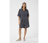 Langarmhemd KAFFE "Langarm - Hemd KAbarton", Damen, Gr. 38, N-Gr, blau (midnight marine lace print), Obermaterial: 50% Viskose CV. 50% Viskose LENZING ECOVERO CV LenzEcov., Hemden (39300163-38) midnig