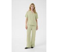 Hemdbluse CREAM "Langarm-Hemd CRBellis", Damen, Gr. L-XL, grün (tea), Obermaterial: 100% Leinen LI., Blusen Hemdbluse (94774663-LXL) tea