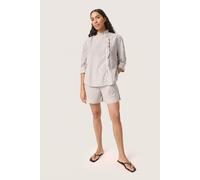 Langarm - Hemd Gerade Passform Brown and White Stripe brown white L