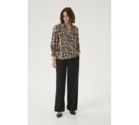 Langarmhemd KAFFE "Langarm - Hemd KApedra", Damen, Gr. 36, N-Gr, naturel leopard print, Obermaterial: 50% Viskose CV. 50% Viskose LENZING ECOVERO CV LenzEcov., Hemden (60867168-36) naturel leopard pri