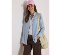 Hemdbluse CECIL, Damen, Gr. S (38), blau (blouse blau), Stoff, 100% Viskose, gestreift, klassisch normal, ohne Ausschnitt, Bündchen, Blusen Hemdbluse, mit durchgehender Knopfleiste vorn (91214732-S) b