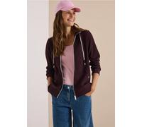 Langarm Jacke mit Kapuze und Struktur