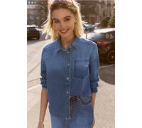 Street One Studio - Langarm Hemdbluse in lässiger Jeans-Optik blau - Gr. - 40