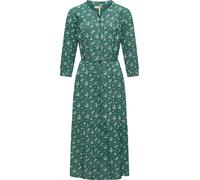 Langarm-Kleid im Blumenmuster "Meve" Dark Green L