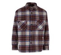 Langarm-Poloshirt 2Y STUDIOS "2Y Studios Herren 2Y Flannel Button Shirt", Herren, Gr. M, rot, 80% Baumwolle, 20% Polyester, kariert, normal, amerikanischer Ausschnitt, Shirts (50599006-M) rot