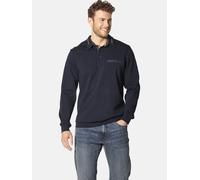 Langarm-Poloshirt BABISTA "Langarm-Poloshirt DOROCASTI", Herren, Gr. 3XL, blau (dunkelblau), Obermaterial: 100% Baumwolle CO., Shirts (91930762-XXXL) dunkelblau