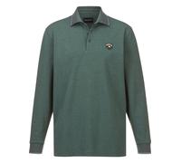 Langarm-Poloshirt BABISTA "Langarm-Poloshirt MILANVETZO", Damen, Gr. 56, grün (grün melange), Obermaterial: 60% Baumwolle CO. 40% Polyester COOLMAX PES(Coolmax)., Shirts (66203854-56) grün melange