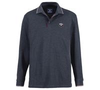 Langarm-Poloshirt BABISTA "Langarm-Poloshirt MILANVETZO" Gr. 62, blau (dunkelblau melange), Herren, Obermaterial: 60% Baumwolle CO. 40% Polyester PES., Shirts, hochwertige Piqué-Baumwolle (84189334-62