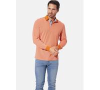 Langarm-Poloshirt BABISTA "Langarm-Poloshirt ULDOR", Herren, Gr. L, orange, Obermaterial: 100% Baumwolle CO., casual, regular fit normal, ohne Ausschnitt, Langarm, Shirts (15552301-L) orange