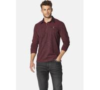 Langarm-Poloshirt BABISTA "Langarm-Poloshirt ZUPATERRI", Herren, Gr. XXL, rot (dunkelrot melange), Obermaterial: 100% Baumwolle CO., Shirts (53453916-XXL) dunkelrot melange