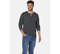 Langarm-Poloshirt BABISTA "Langarmshirt GAVINO", Herren, Gr. M, blau (dunkelblau gestreift), Obermaterial: 60% Baumwolle CO. 40% Polyester COOLMAX PES(Coolmax)., Shirts (53881132-M) dunkelblau gestrei