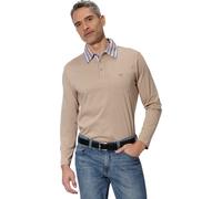Poloshirt CLASSIC "Langarm-Poloshirt", Herren, Gr. 52/54, beige, 100% Baumwolle, Kragen:100% Baumwolle, unifarben, Shirts (53339544-52) beige