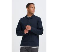 Langarm-Poloshirt BLEND "BHLEWIS L/S STRUCTURE TEE", Herren, Gr. XL, salute, Single Jersey, Obermaterial: 98% Baumwolle, 2% Polyester, unifarben, regular fit normal, gerader Abschluss, Shirts, Baumwol
