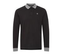 BLEND Langarm-Poloshirt Herren grau, L