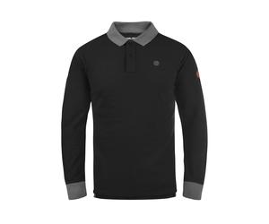 Langarm-Poloshirt BLEND "Langarm-Poloshirt BHRalle", Herren, Gr. S, schwarz, Obermaterial: 100% Baumwolle CO., Shirts (95898851-S) schwarz