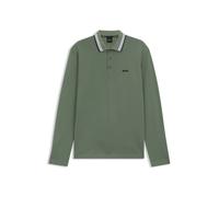 BOSS Green Regular Fit Poloshirt aus reiner Baumwolle in Lind, Größe L