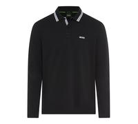Langarm-Poloshirt BOSS GREEN "Plisy", Herren, Gr. M, dunkelblau402, Jersey, Obermaterial: 100% Baumwolle, regular fit hüftlang, V-Ausschnitt, eingesetzt normaler Saum, Shirts (52637708-M) dunkelblau40