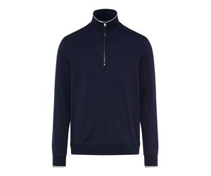 Langarm-Poloshirt BRAX "Style PEO", Herren, Gr. S (48), navy, 100% Baumwolle, Shirts (27959345-S) navy