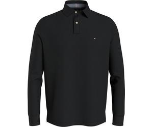 Langarm-Poloshirt "BT-1985 REGULAR LS POLO-B", Herren, Gr. 4XL, schwarz, Jersey, Obermaterial: 96% Baumwolle, 4% Elasthan, TOMMY HILFIGER BIG & TALL, Shirts, in Großen Größen (40188339-4XL) schwarz