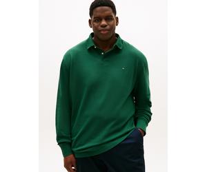 Langarm-Poloshirt "BT-1985 REGULAR LS POLO-B", Herren, Gr. XXL, grün (ornamental grün), Jersey, Obermaterial: 96% Baumwolle, 4% Elasthan, TOMMY HILFIGER BIG & TALL, Shirts, in Großen Größen (45132742-