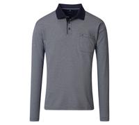 CASAMODA - Herren Polo-Shirt Langarm (454385000), Größe:6XL, Farbe:Blau (105)