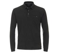 Casa Moda Poloshirt Langarm gestreift Dunkelgrau Größe 3XL