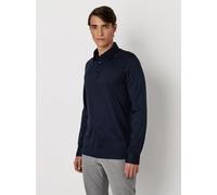 Desoto Regular Fit Longsleeve Poloshirt navy, Einfarbig