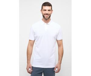 Langarm-Poloshirt ETERNA "MODERN FIT", Herren, Gr. 40, weiß, Piqué, 56% cotton, 5% Elasthan, 39% Polyester, tailliert, Shirts (73793062-40) weiß
