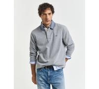 GANT Herren Heavy Rugger T‑Shirt Reg Chambray Grau Melange XL