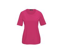 Langarm-Poloshirt GOLDNER "Kurzgröße Gepflegtes Shirt in formstabiler Ware", Damen, Gr. 22, pink, Obermaterial: 82% Polyester PES. 18% Elasthan EL., normal, Rundhals, Sonstiges, Shirts, Ohne (96101457