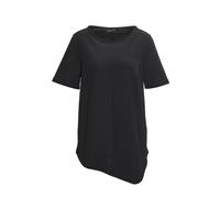 Langarm-Poloshirt GOLDNER "Zipfelshirt", Damen, Gr. 38, schwarz, Obermaterial: 94% Polyester PES. 6% Elasthan EL., normal, Sonstiges, Shirts, Ohne (81153114-38) schwarz