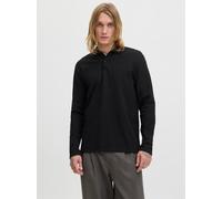 Langarm-Poloshirt JACK & JONES "JJEAUSTIN POLO LS NOOS", Herren, Gr. S, schwarz detail:classic, Jersey, Obermaterial: 58% Polyester, 40% Baumwolle, 2% Elasthan, unifarben, regular fit normal, Rundhals