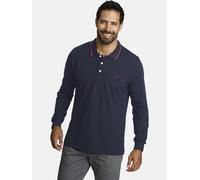 Jan Vanderstorm Langarm-Poloshirt Herren blau, XXXL