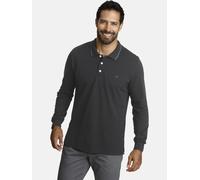 Langarm-Poloshirt JAN VANDERSTORM "Langarm-Poloshirt ELLIS" Gr. 4XL, grau (dunkelgrau) Herren Shirts (71792119-4XL) dunkelgrau