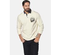 Jan Vanderstorm Langarm-Poloshirt Herren vanille, 6XL