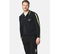 Langarm-Poloshirt JAN VANDERSTORM "Langarm-Poloshirt SIGURDHILD" Gr. XXL, schwarz Herren Shirts (91668949-XXL) schwarz