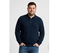 LERROS Langarm-Polo mit Stretchanteil - Große Größen - Classic Navy 5XL