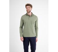 Langarm-Poloshirt LERROS "LERROS Langarmpolo für Herren in Strukturoptik", Damen, Gr. L, nordic olive, 50% Baumwolle, 50% Polyester, ohne Ausschnitt, Shirts (47611968-L) nordic olive