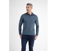 Langarm-Poloshirt LERROS "LERROS Langarmpolo für Herren in Strukturoptik", Damen, Gr. XXL, classic navy, 50% Baumwolle, 50% Polyester, ohne Ausschnitt, Shirts (63281868-XXL) classic navy